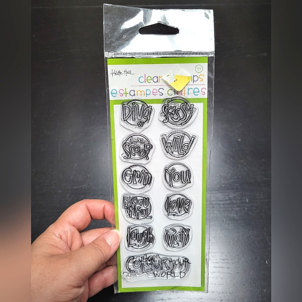 Trodat Clear Stamps with Circle Sentiment Designs